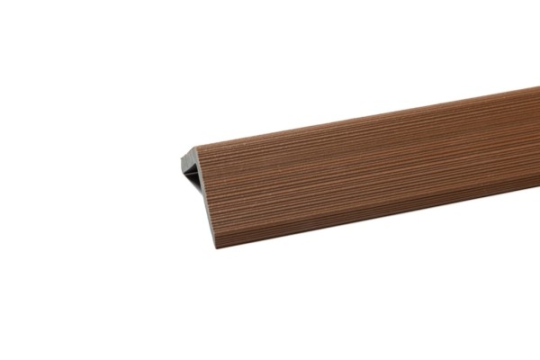 Уголок торцевой Ecodecking Скай коэкструзия 45х45х3000 Тик купить в Нарткале