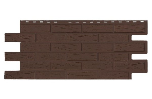 Фасадная панель T-Siding Кирпич Саман Эко Браун купить в Нарткале