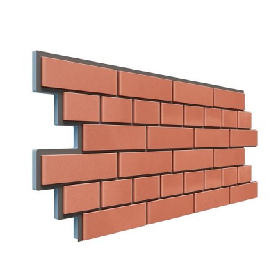 Фасадная термопанель Доломит кирпич 20мм Красный