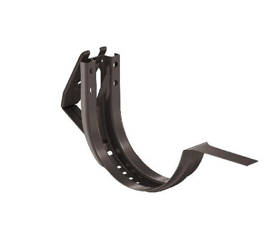 Водосток Aquasistem, система 125x90 - Крюк крепления желоба короткий регулируемый RR 32 Тёмно-Коричневый купить в Нарткале