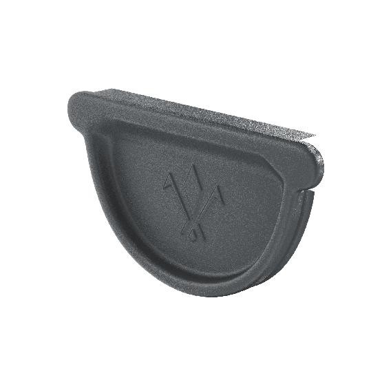 Водосток Aquasistem, Система 150/100 - Заглушка желоба универсальная с резиновым уплотнителем RR 23 Маренго matt купить в Нарткале