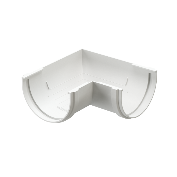 Угол желоба 90˚ Docke Premium ПВХ - Пломбир купить в Нарткале