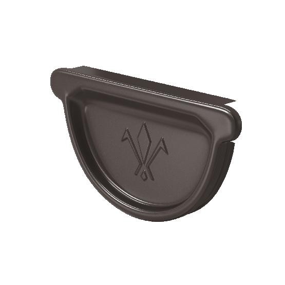 Водосток Aquasistem, система 150/100 -  Заглушка универсальная с резиновым уплотнителем RR 32 Тёмно Коричневый купить в Нарткале