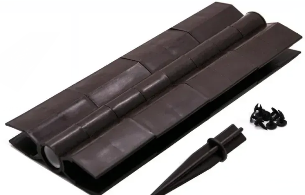 Угловой элемент поворотный, пластиковый от 60° до 300° для доски 300х30 мм из ДПК коричневый Holzhof купить в Нарткале