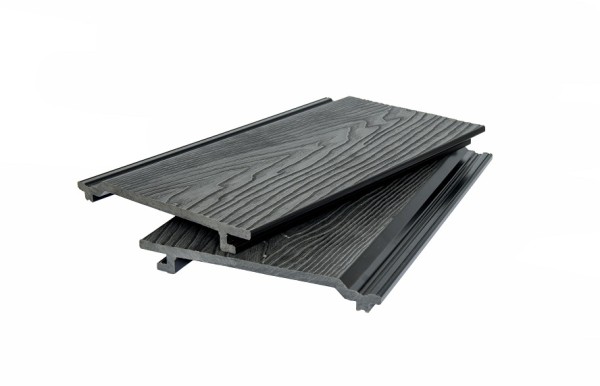 Фасадная доска POLIVAN GROUP 3D фактура дерева DENPASAR чёрный купить в Нарткале