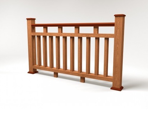 Ограждение из ДПК FG8 терракот купить в Нарткале