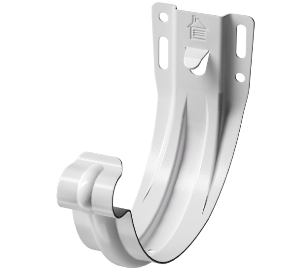 Карнизный кронштейн (штампованный) D125Döcke STAL PREMIUM Пломбир, (RAL 9010) купить в Нарткале