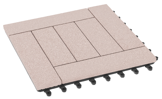 Модульный паркет ДПК GRINDERDECO Комфорт 6 Выбеленный дуб купить в Нарткале