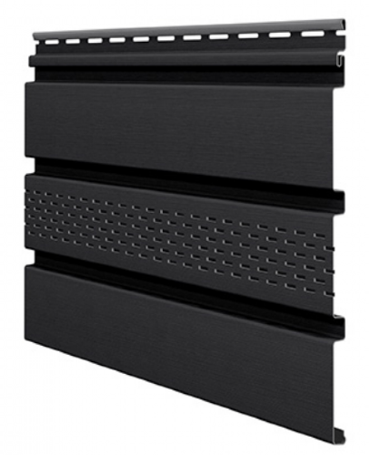 Софит ламинированный VOX UNICOLOR с центральной перфорацией, Графит купить в Нарткале