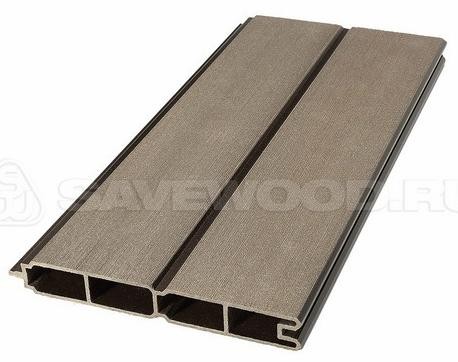 Заборный профиль из ДПК Savewood SW Agger матовый тёмно-коричневы купить в Нарткале