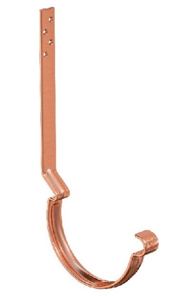 Водосток Aquasistem, система 150/100 - Крюк крепления желоба удлиненный (усиленный) медный купить в Нарткале